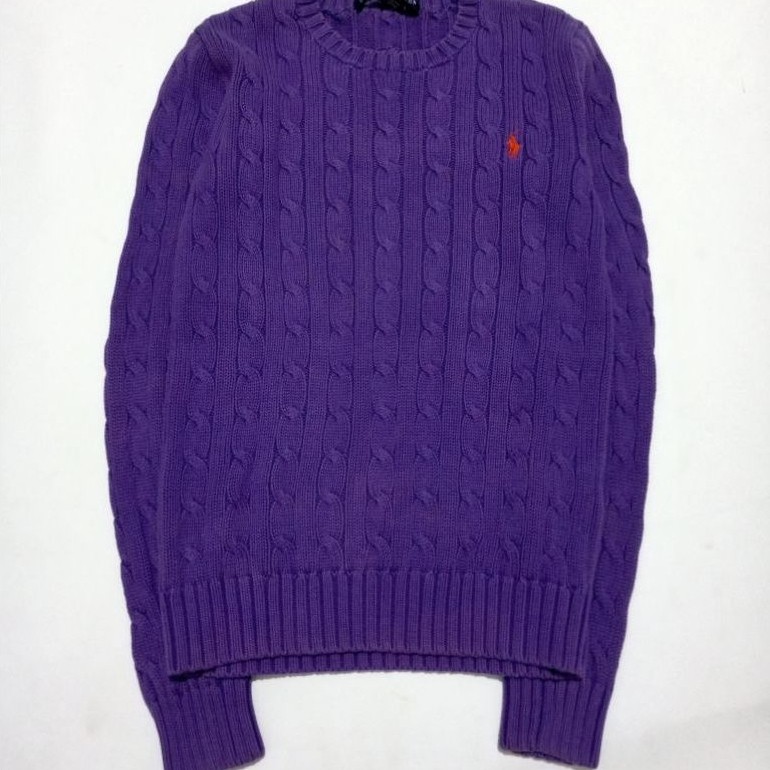 Preloved Ralph Lauren Knit Crop Rajut Kepang Y2K