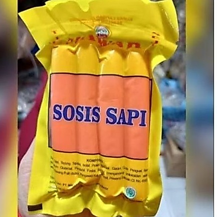 Sosis sapi mawar kecil
