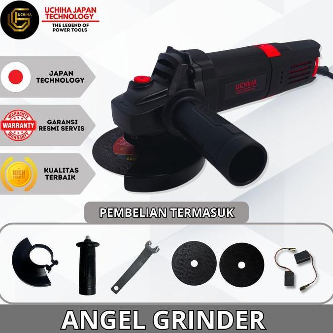 MESIN GERINDA TANGAN 4" VARIABLE SPEED 1-6 MERK UCHIHA TYPE 802 NEW