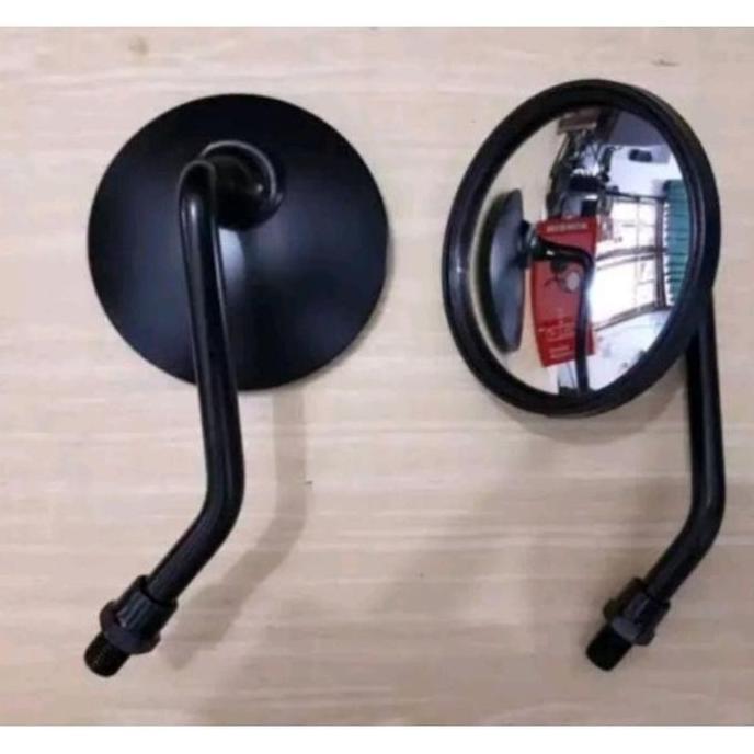 Limited Spion Bulat Retro Kecil Hitam Cb Tiger Scoopy Vario Beat Supra - Honda