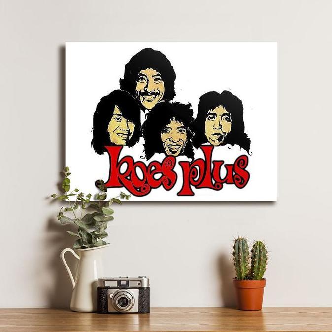 ] Poster Group Music Band Koes Plus 7 - Dekorasi Hiasan Dinding Kayu