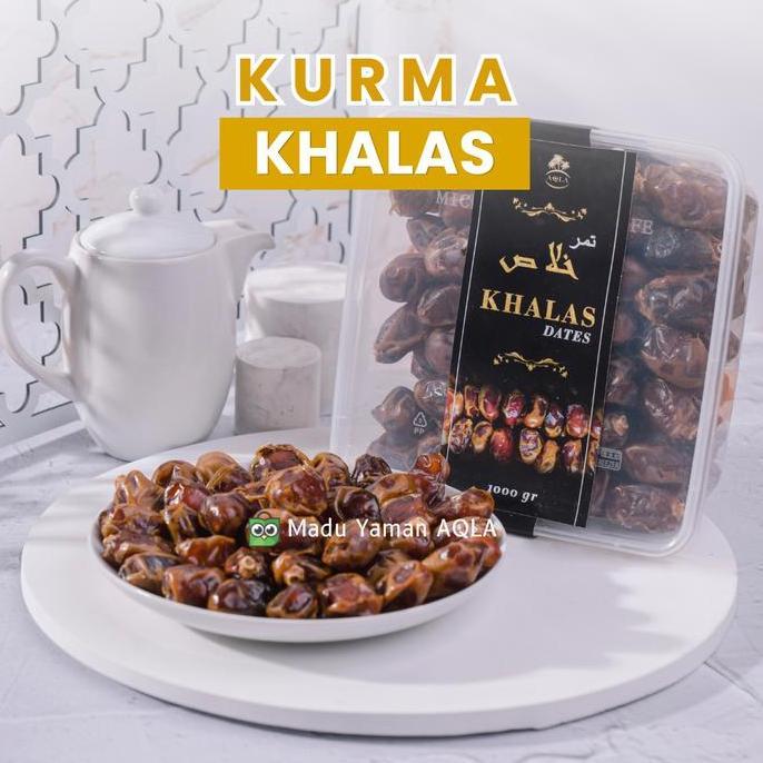 Natrul- Kurma Khalas 1 Kg Kurma Kering Kurma Arab Saudi Kurma Manis