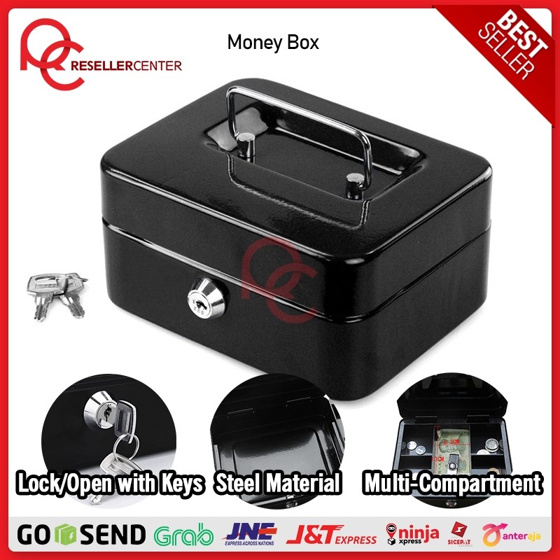 [MONEY BOX] Brankas Money Box Uang Cash / Brankas Uang / Penyimpanan Uang / Kotak Uang / Deposit Box