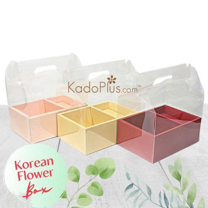 MEMIAW89 - KOTAK BUNGA BOX BUNGA KOTAK KUE CAKE MIKA KOREA