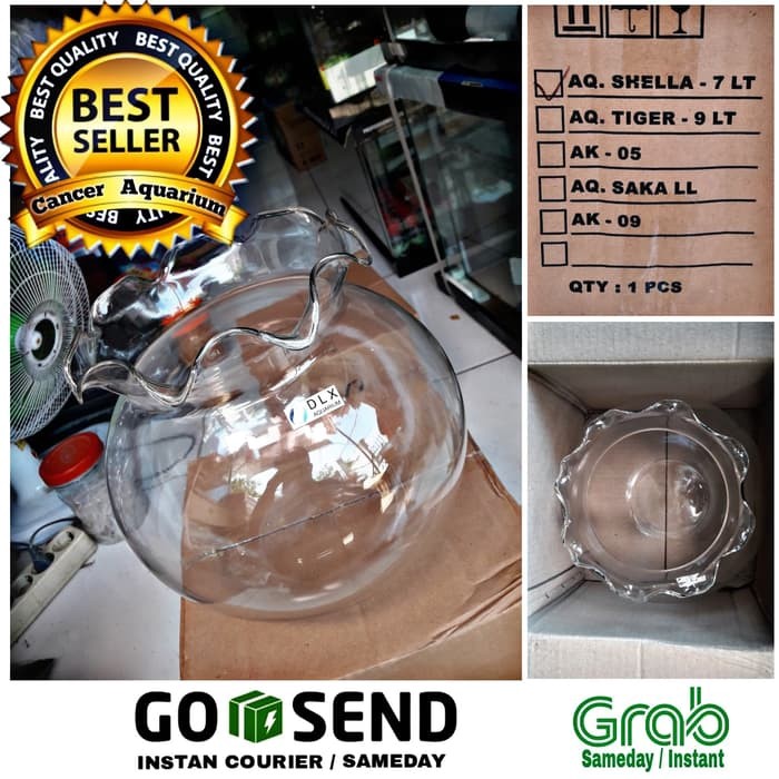 Aquarium Toples / Aquarium Bulat / Fish Ball 6,3Liter ( DLX )