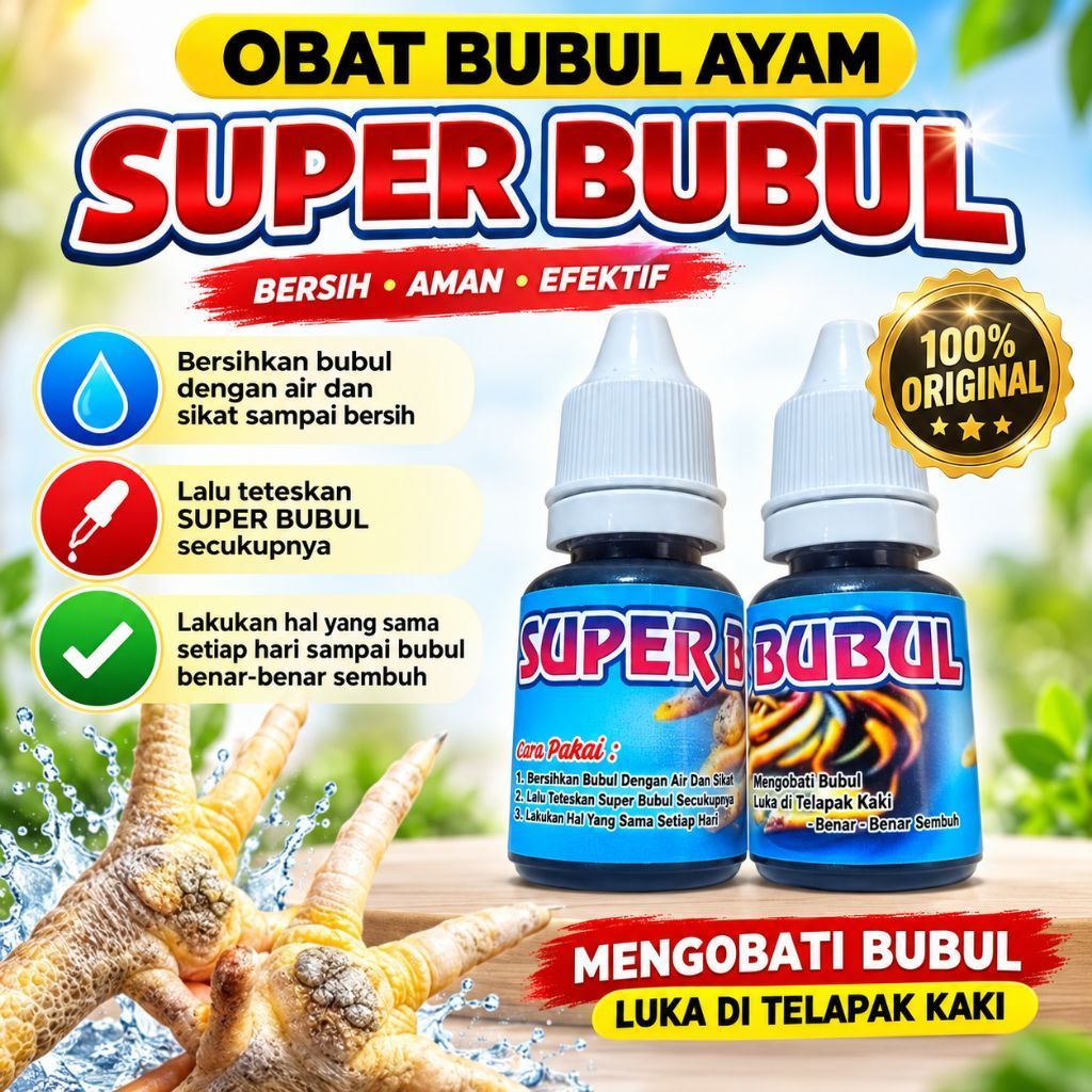 OBAT BUBUL AYAM SUPER BUBUL MENGATASI JAMUR BUBUL AYAM