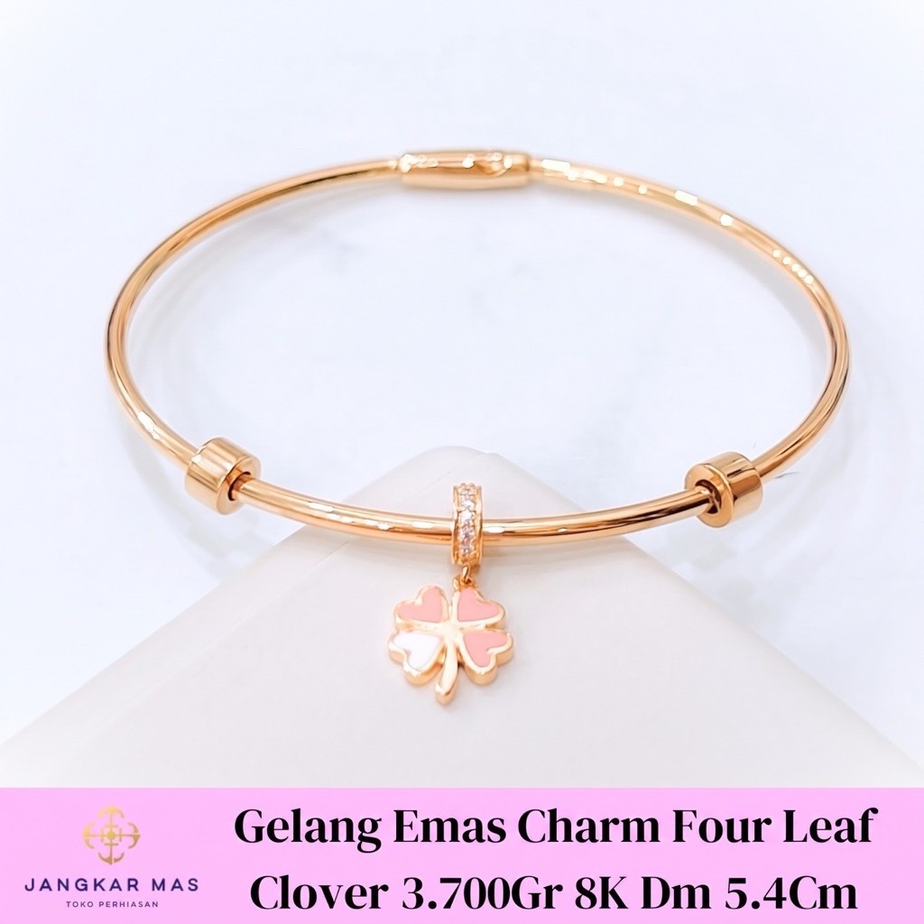 GELANG Charm Emas CHARM FOUR LEAF CLOVER 8K 3.700GR