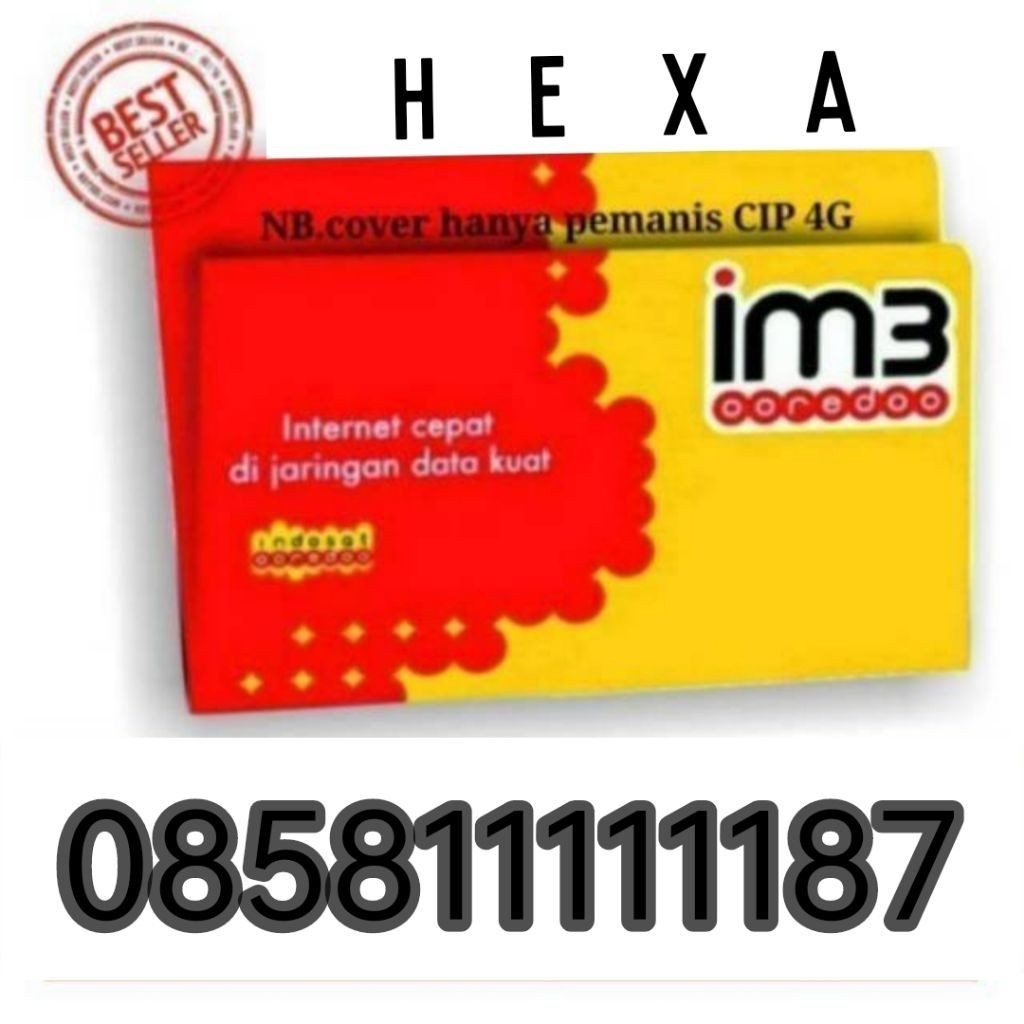 Nomor cantik indosat HEXA 111111 12digit