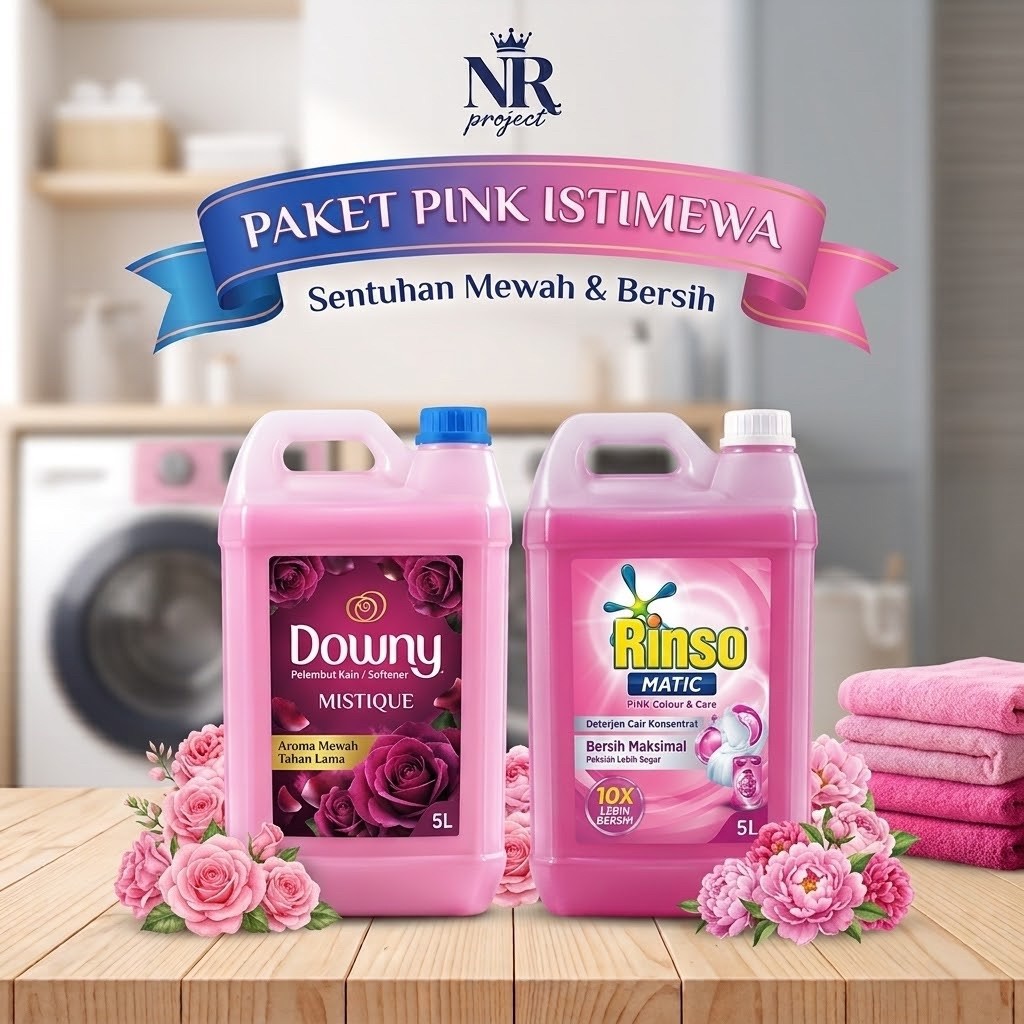 Pencuci dan Pengharum Rinso Cair 5 Liter