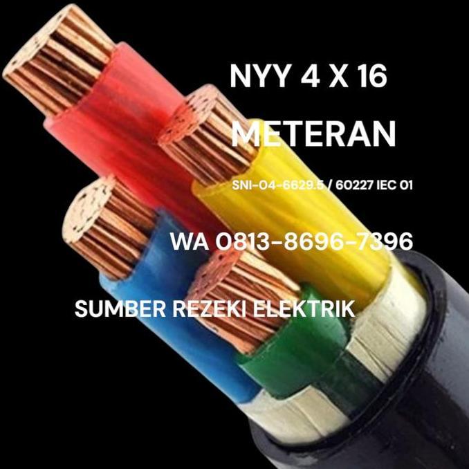 Pilihan - Kabel Listrik Nyy 4X16 Kabel Tufur Nyy 4X16 Kabel Nyy Meteran 4X16 Tembaga Asli