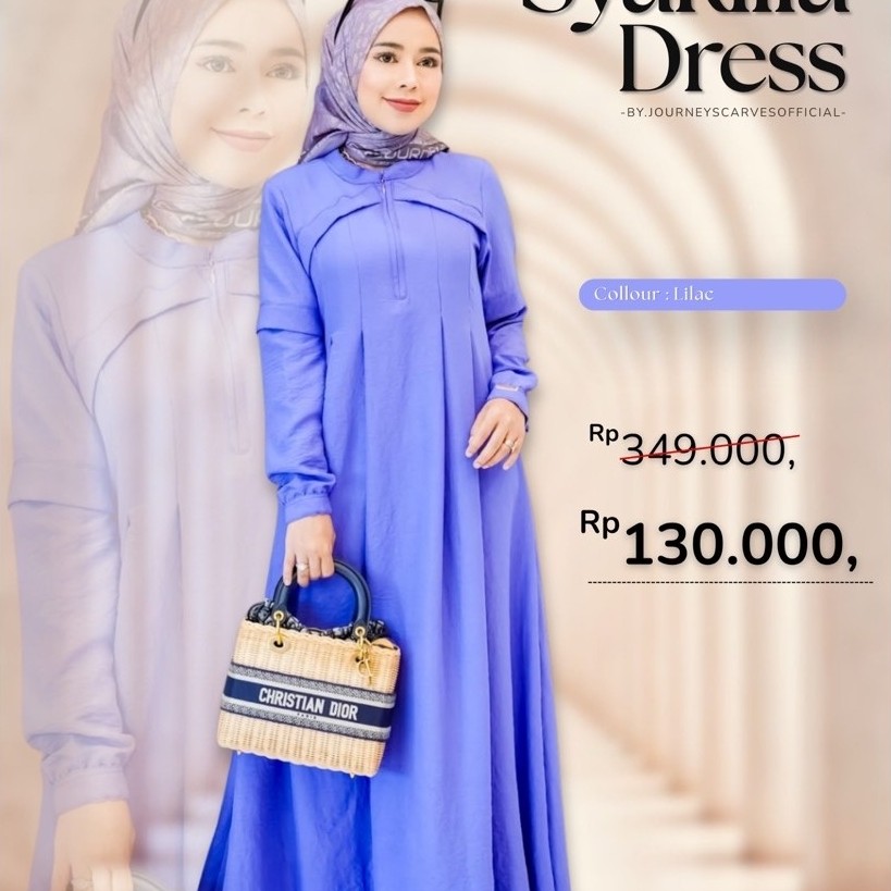 syakilla dress by gamis journey scarves