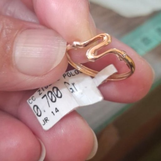 cincin polos - emas kadar 700 - harga murah