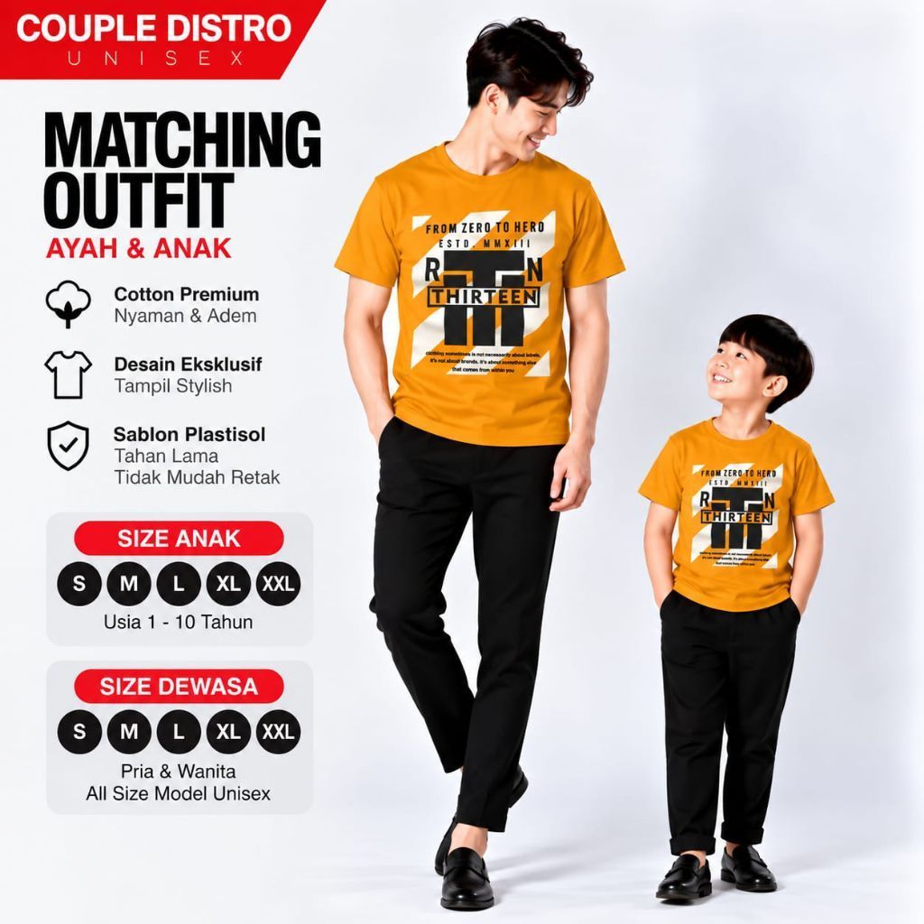 couple kaos distro/ kaos distro anak dan dewasa/ couple kaos original