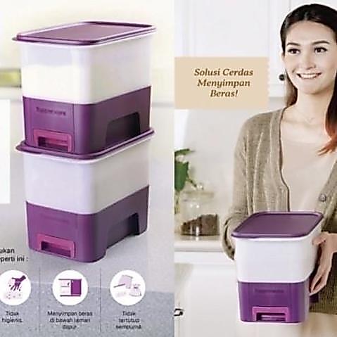Pilihan - Tupperware Promo Tempat Penyimpanan Beras 5 Kg Rice Smart