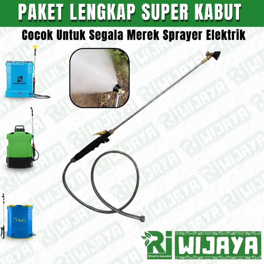 PAKET LENGKAP STIK SPRAYER PREMIUM / STIK TANGKI CAS / STOP KRAN SPRAYER ELEKTRIK / SELANG SPRAYER E