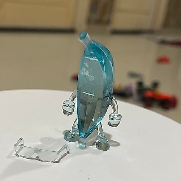 Figure Stumble Guys Diamond Banana — Secret Rare Kristal Biru
