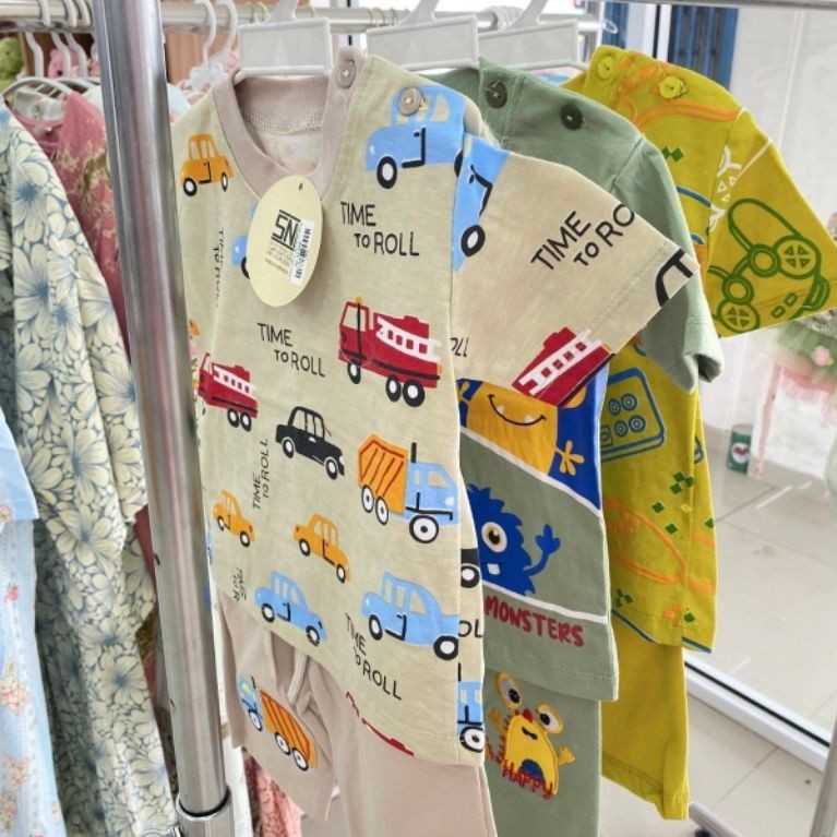 Setelan Bayi Laki Laki Dimo Celana Panjang  | Outfit Anak Casual