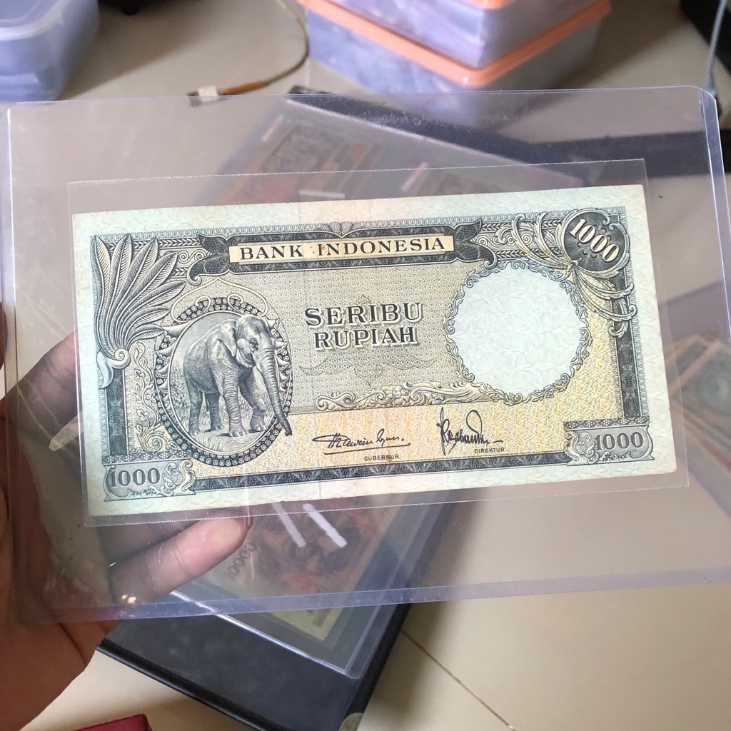 Uang Kuno Gajah 1957 Rp. 1000
