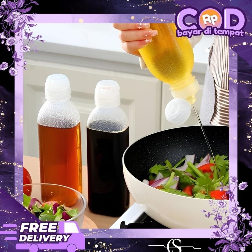 Murah Botol Minyak 300Ml 500Ml 1000Ml Saus Kecap Anti Tumpah Botol Fliptop Multifungsi Botol Plastik