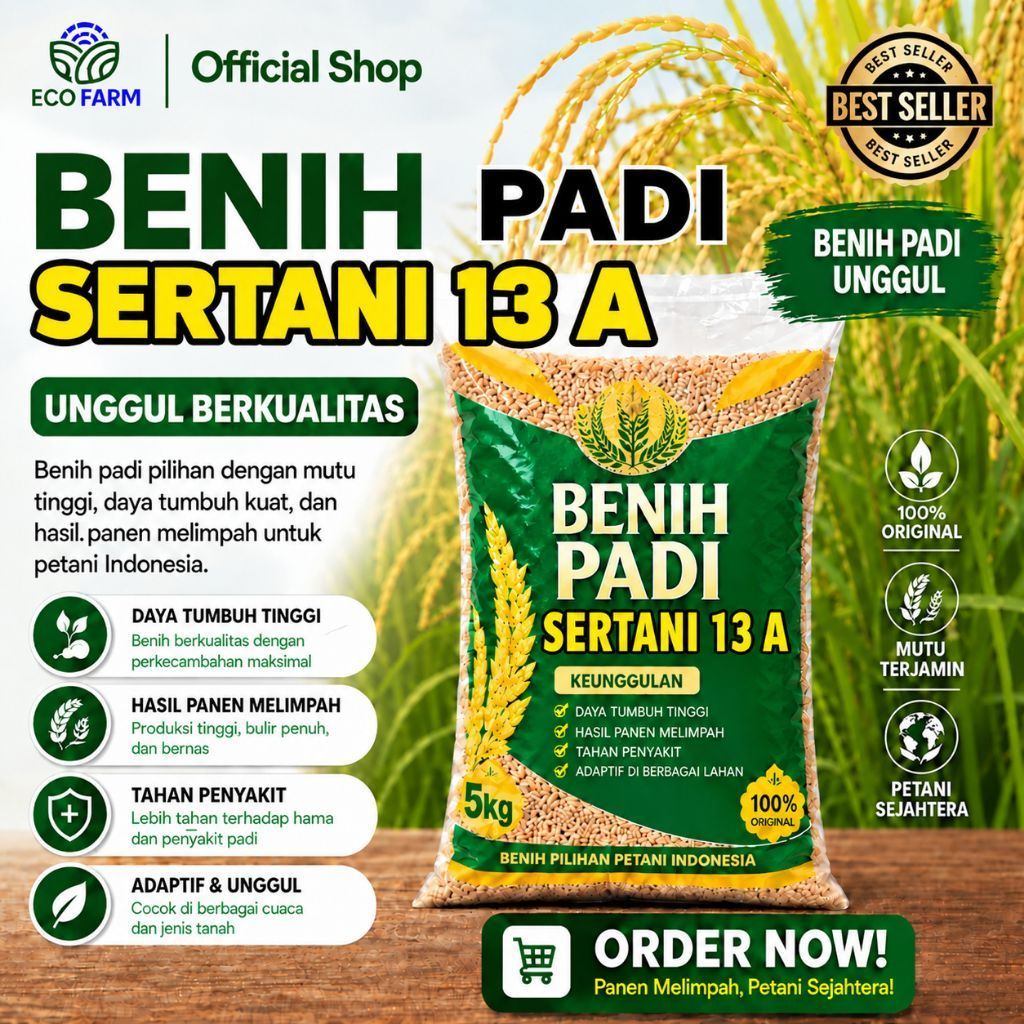 bibit padi unggul premium sertani 13A