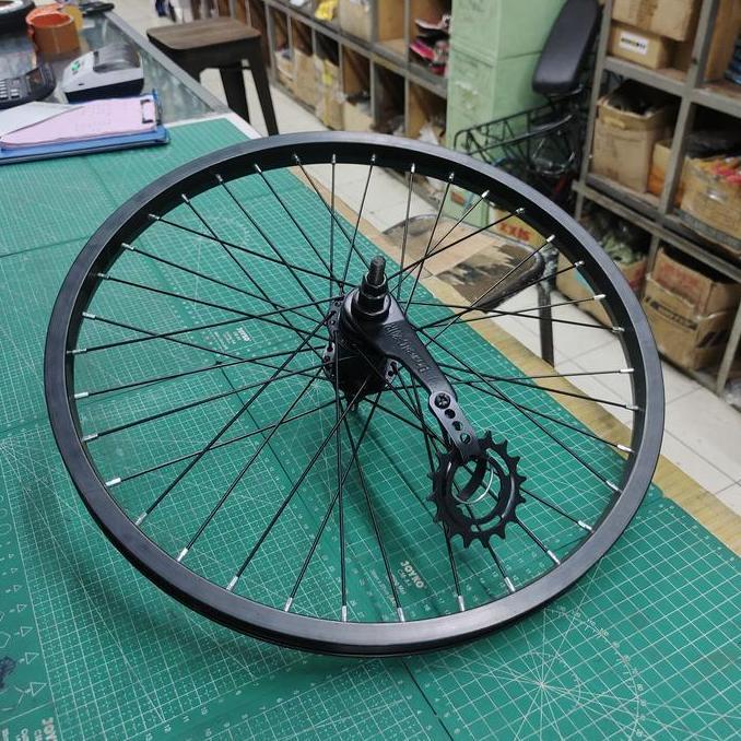 Velg 20 Torpedo 36 hole Hitam Dan Silver