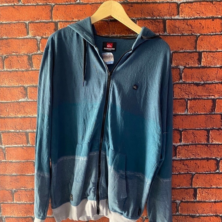 second like new hoodie quiksilver