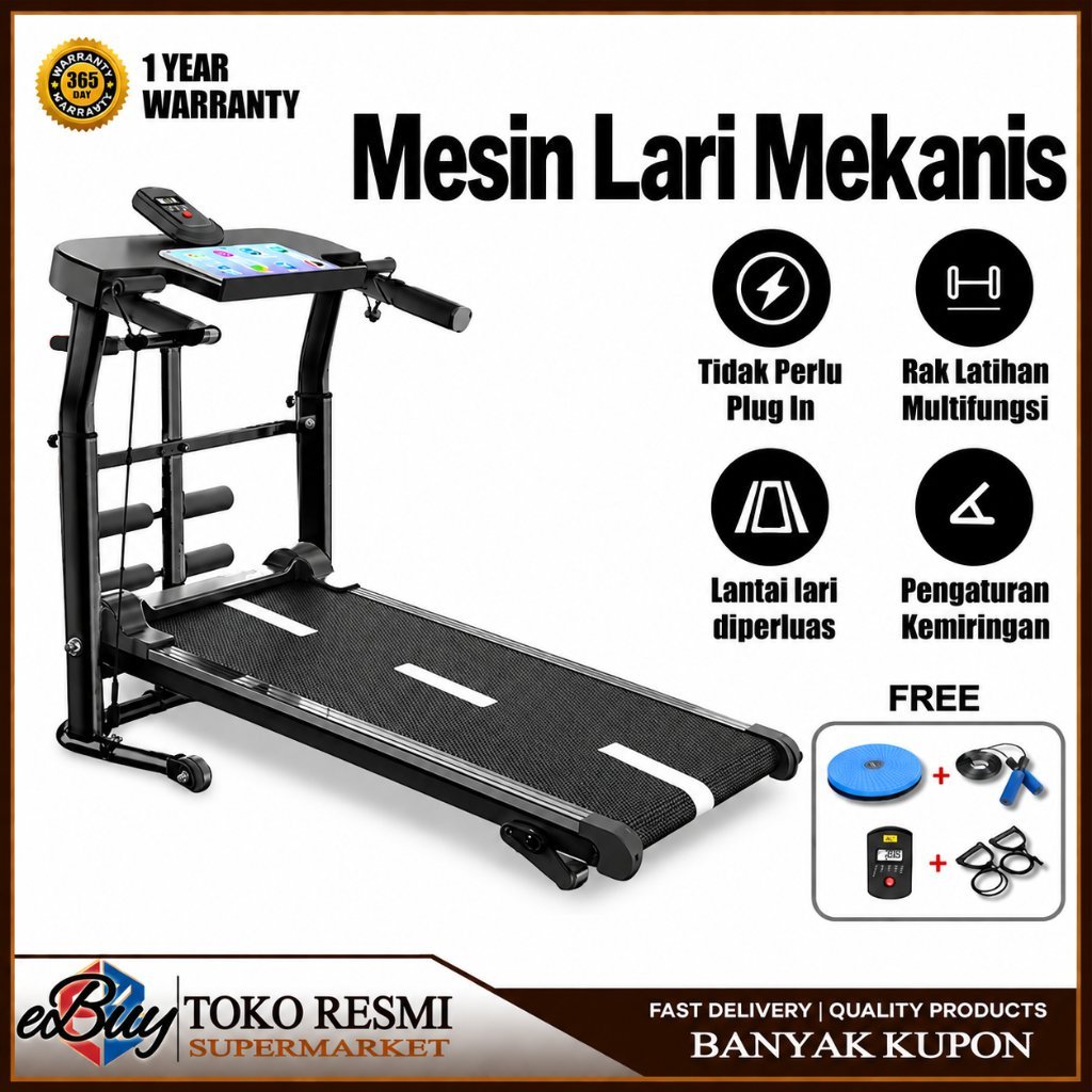Treadmill manual multifungsi 13 IN1 /Lintasan treadmill manual/treadmill manual tanpa listrik