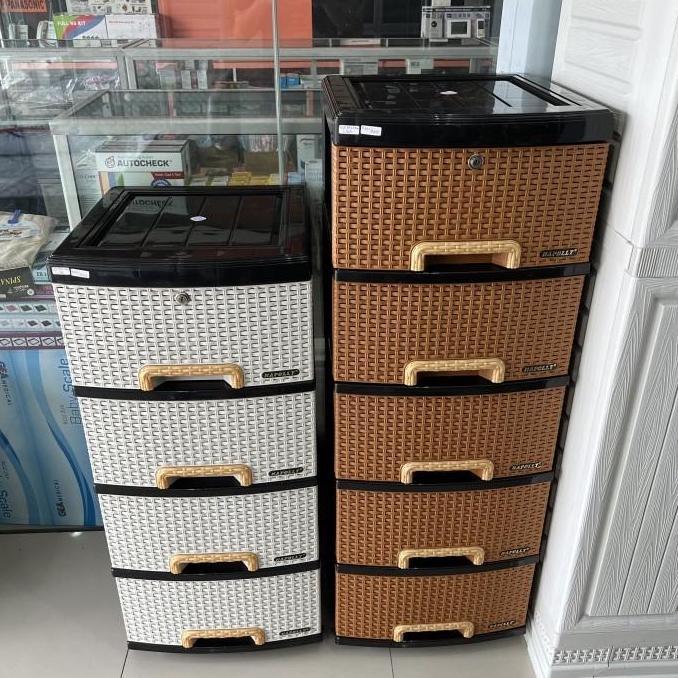 Lemari plastik srs 5 susun napolly