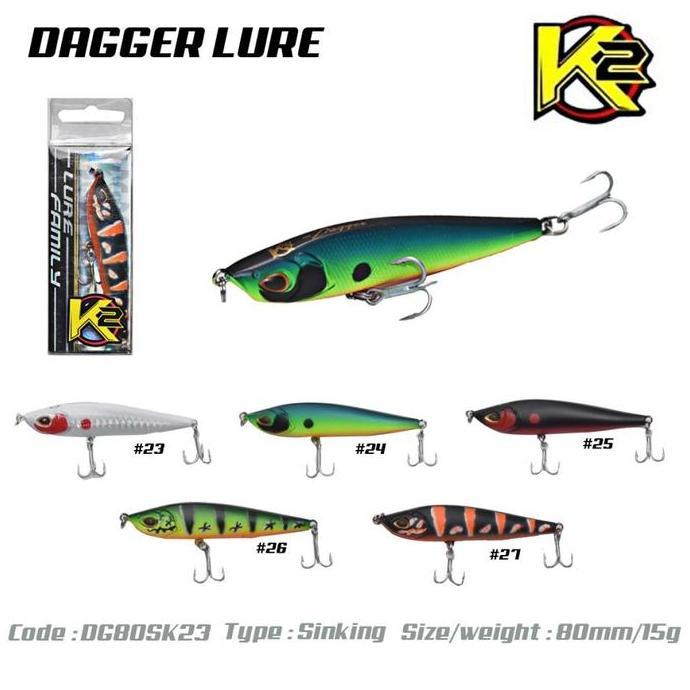 Eupro Minnow Dagger Fishing Lure DG80SK 80mm 15gr