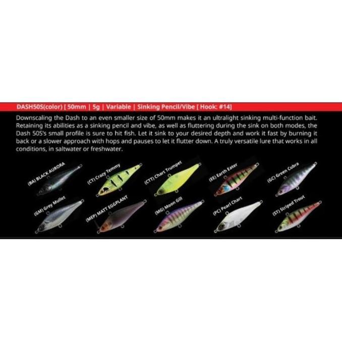 Bone Dash Fishing Lure Sink 50MM 5G minnow sinking multi fungsi
