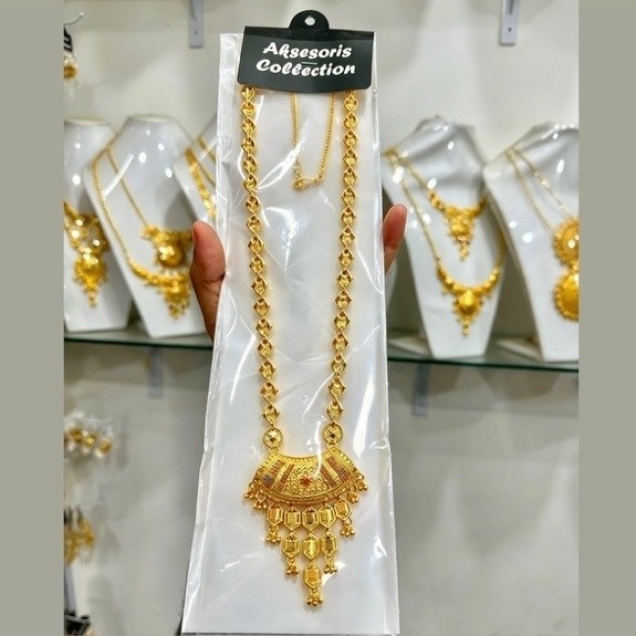 Kalung Dubai jurai premium cantik mirip emas asli bahan lapis emas  panjang kalung 60-70cm elegan da