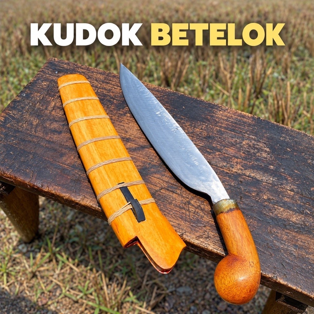 KUDOK BETELOK Khas Besemah Sumsel | Golok Kebun Multifungsi Baja Per Kampas | Alat Kebun