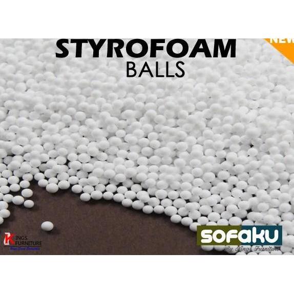 STYROFOAM WHITE BALLS - BUTIRAN STYROFOAM ISI BEAN BAG - ISIAN BONEKA