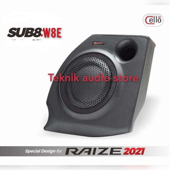SUBWOOFER PNP CELLO 8INCH C8 TOYOTA RAIZE -DAIHATSU ROCKY