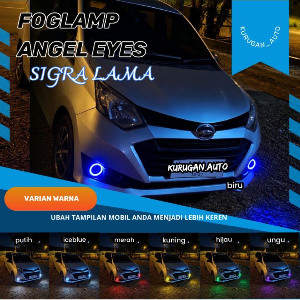 FOGLAMP ANGEL EYES SIGRA LAMA VARIASI MOBIL