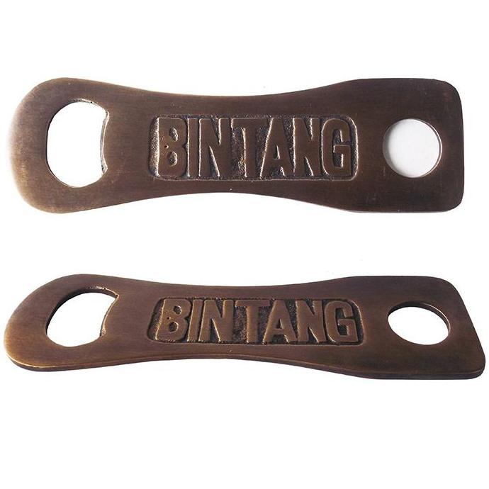 13.5CM  PEMBUKA BOTOL TANGAN KUNINGAN / ALAT BUKU BOTOL BIR / SOLID BRASS BOTTLE OPENER / HAND BOTTL