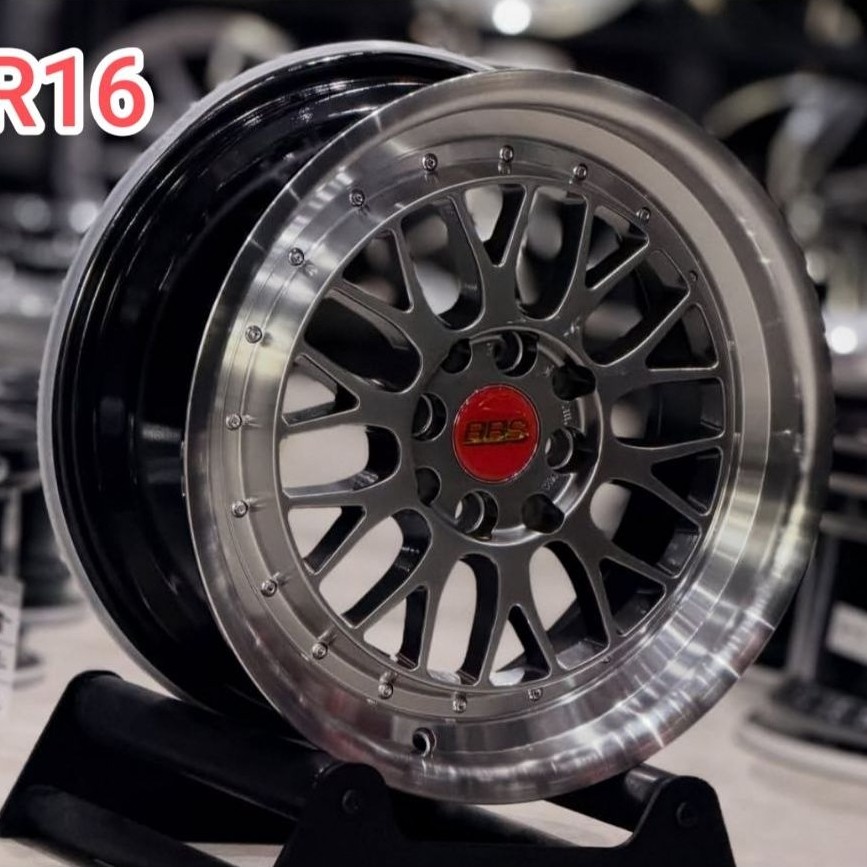 Velg BBS LM R16 Hyper Black Lips Polish 4x100 / 114