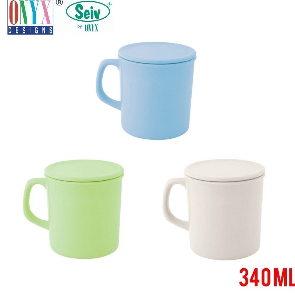 Preloved Mug Melamin Onyx 3104s 340ml Pake Tutup Gelas Melamin Onyx 340ml Cangkir Melamin Onyx