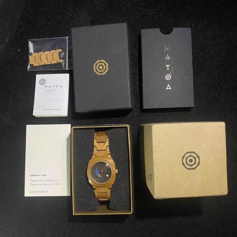 Preloved Jam Tangan Matoa Rakai Maple
