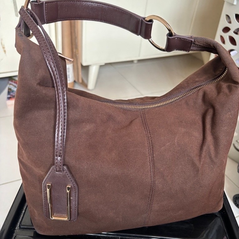 Tas Hobo Suede Preloved Josvli Brown