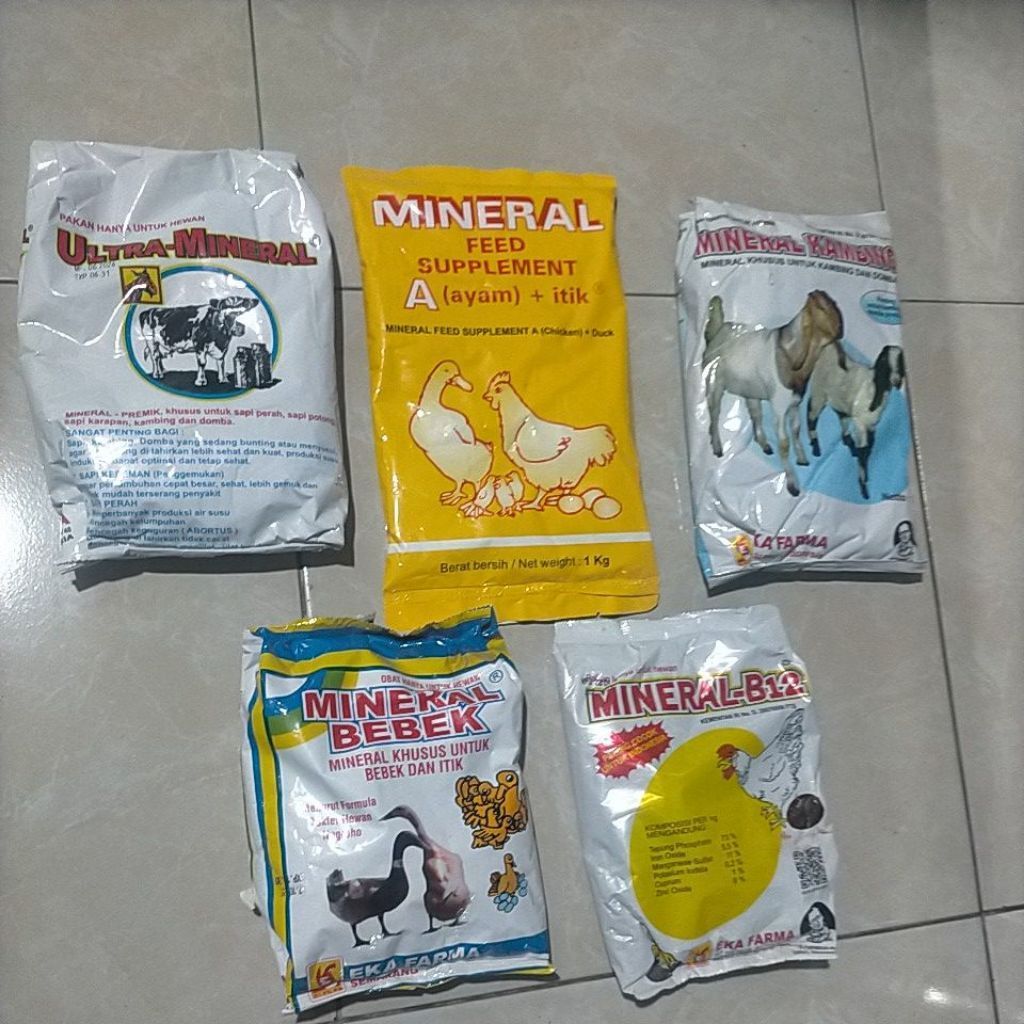 Mineral Hewan Eka Farma Ultra Mineral Mineral Kambing Mineral Bebek Mineral B12