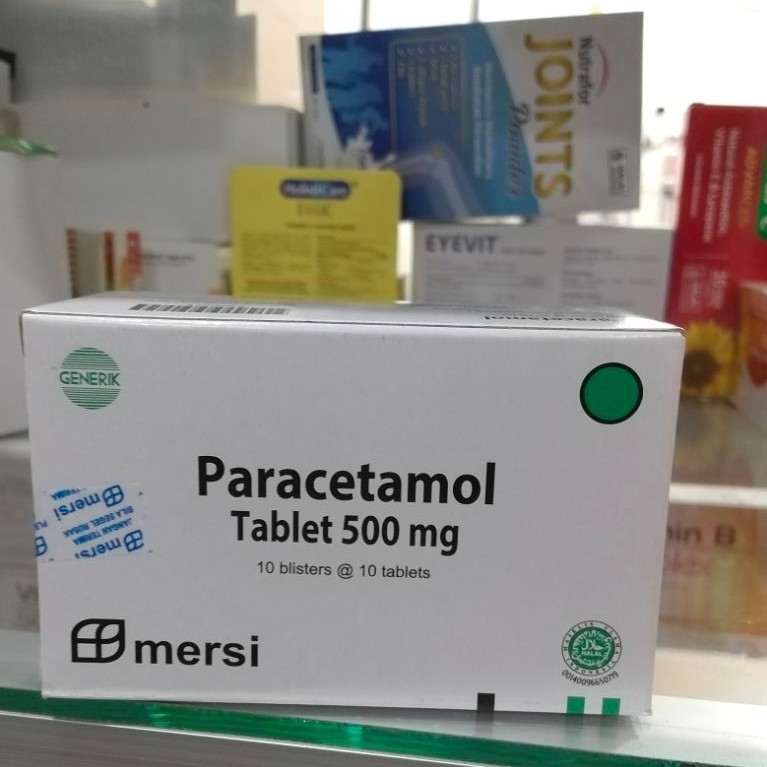 Paracetamol Mersi 500 mg 100 Tablet - Obat Demam dan Nyeri Ringan