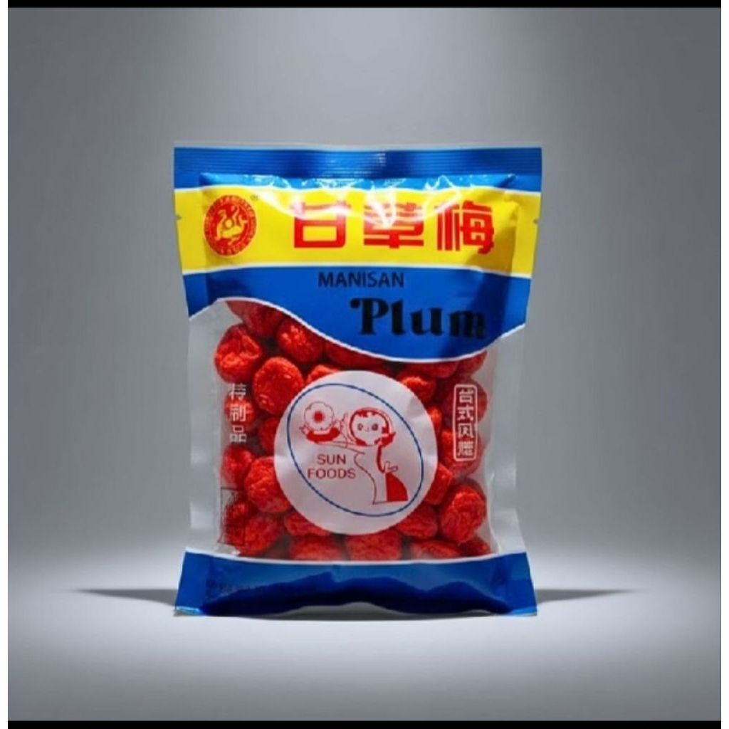 buah plum kering ( kiam mei ) manisan buah plum kering 300g manisan kiamboi asinan kiamboi