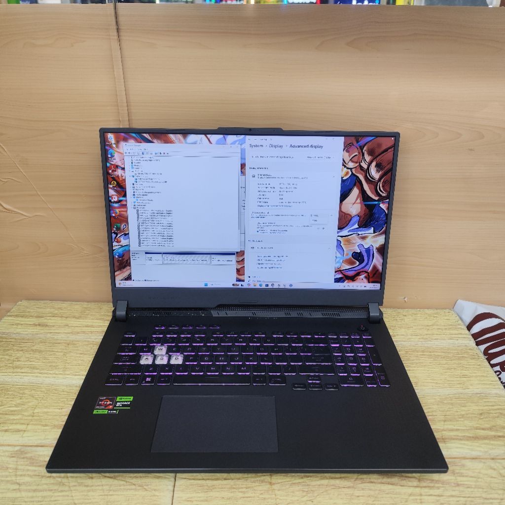 Laptop Second ASUS ROG STRIX G17 G713RC AMD Ryzen 7 6800H Ram 32gb Ssd 512gb Rtx 3050 4gb Fhd