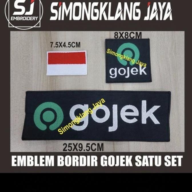 Sew- Emblem/Logo Bordir Gojek
