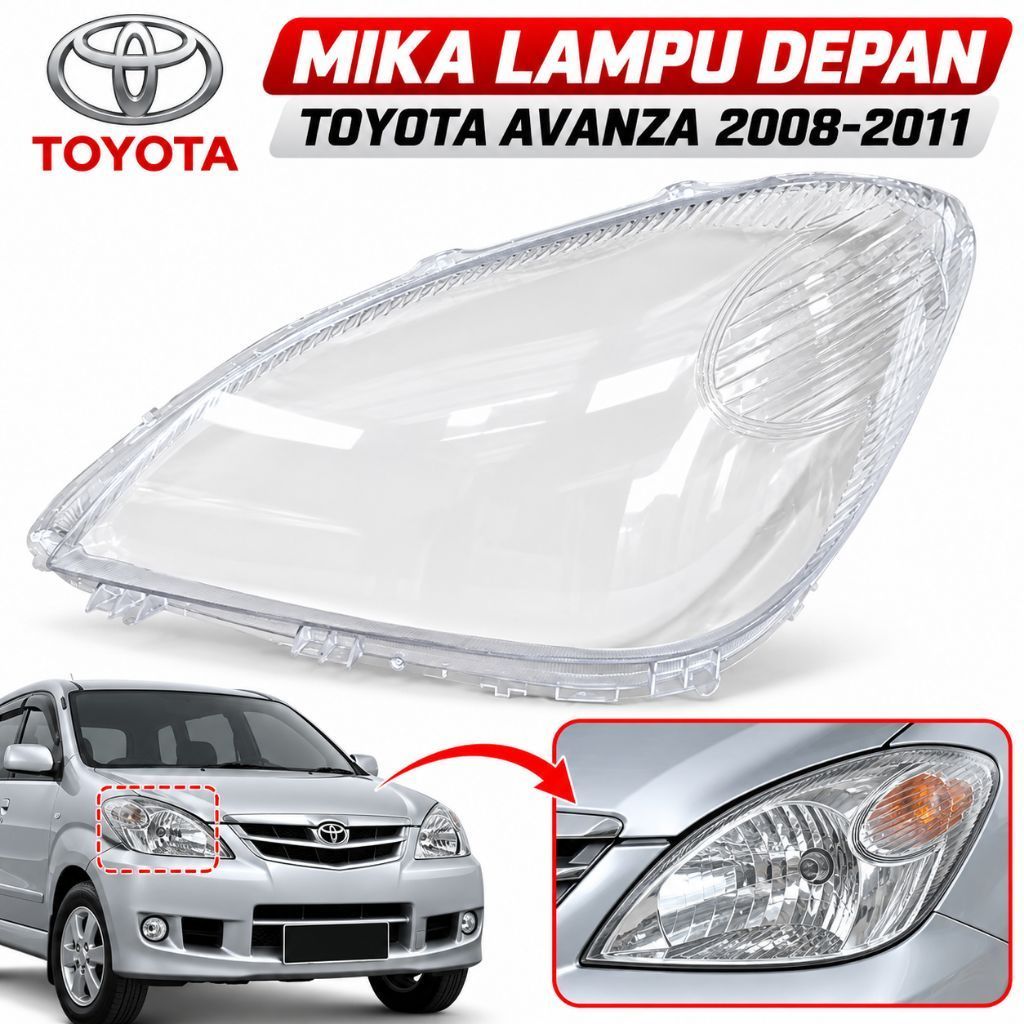MIKA HEADLAMP AVANZA VVTI 2008 2009 2010 2011 MIKA LAMPU DEPAN AVANZA VVTI 2008-2011 CPU LEN 97506