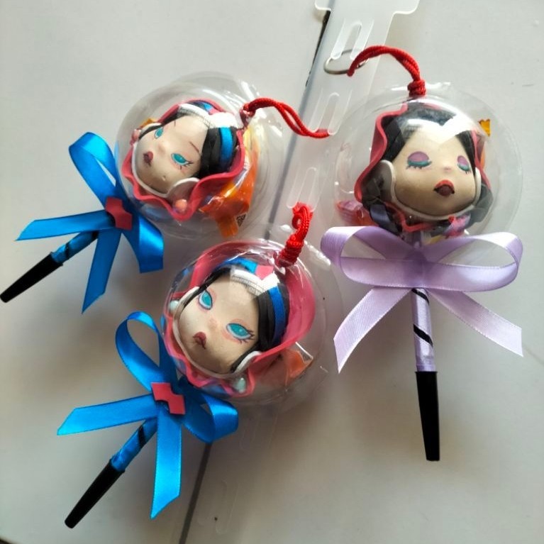 pulpen squishy karakter skullpanda gantungan tas skullpanda