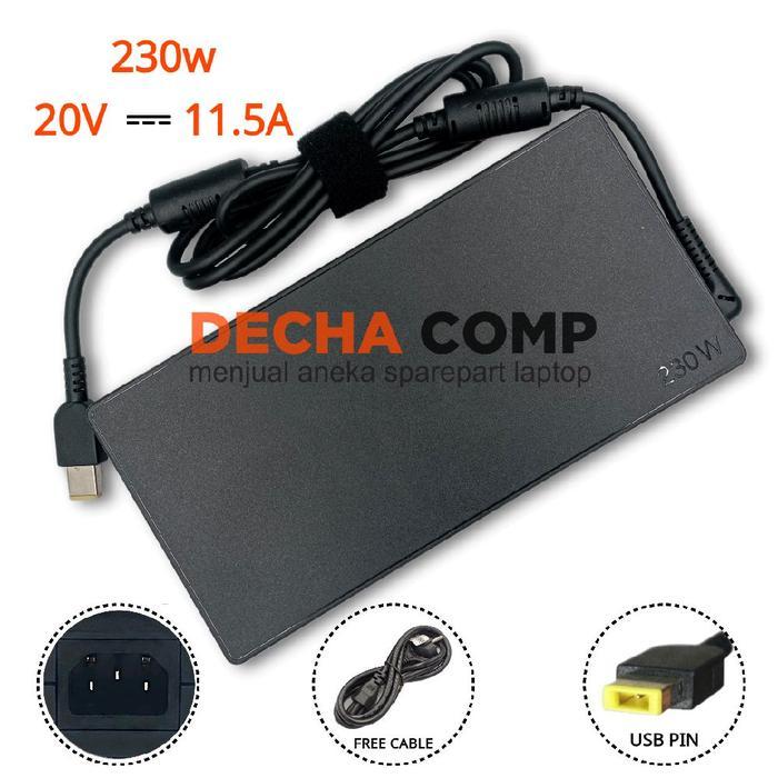 Adaptor Charger Lenovoo Legion pro 9 7 7i 5i 5 16IRX8 RTX 4070 4080 4090 Gaming 20v 11.5a 230w USB