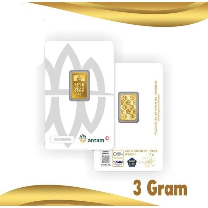 Terlaris Logam Mulia Lm Antam 3 Gram Emas Batangan