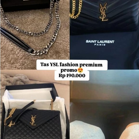 (Preloved) Tas YSL Medium Kulit Authentic Mulus
